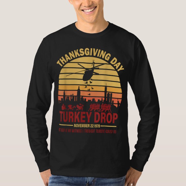 T-shirt Turques Volantes Thanksgiving Turquie Drop Comme D (Devant)