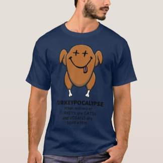T-shirt Turqueypocalypse Végan a été vaincu Thanksgiving F