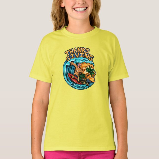 T-shirt Turquie à cheval un Surf-conseil sur les vagues oc (Devant)