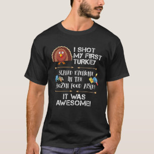 T-shirt Turquie Chasse Drôle J'Ai Tiré Mon Premier Tee Tur