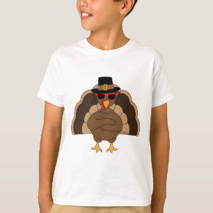 T-shirt Turquie cool avec lunettes de soleil Bon thanksgiv
