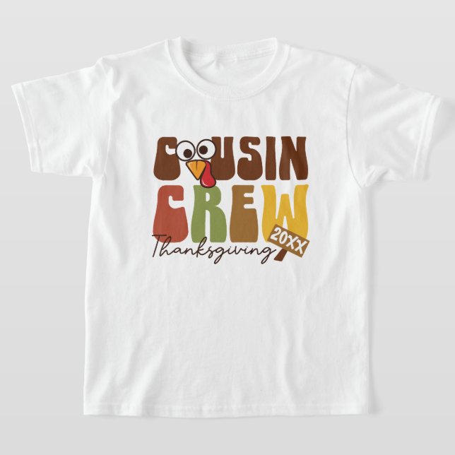 T-shirt Turquie Cousin Crew - Jolie famille Thanksgiving (Poser)