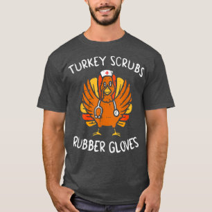 T-shirt Turquie Écrase Gants En Caoutchouc Thanksgiving Tu