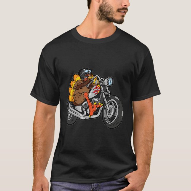 T-shirt Turquie équitation moto Thanksgiving Day Cool Fal (Devant)