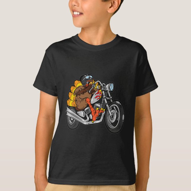 T-shirt Turquie équitation moto Thanksgiving Day Cool Fal (Devant)