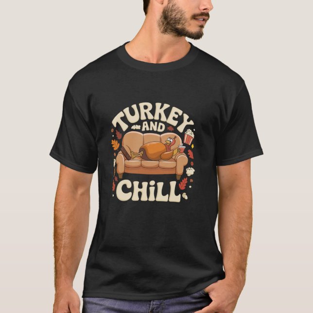 T-shirt Turquie Et Chill Drôle Thanksgiving Femmes Mens Ki (Devant)
