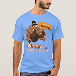 T-shirt Turquie et hibou Comment vais-je le mettre drôle T