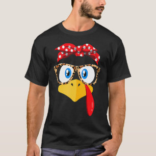 T-shirt Turquie Face À Un Tête Rose Courir Pèlerin Trot Qu