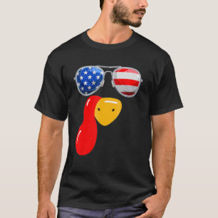 T-shirt Turquie Face Avec Lunettes De Soleil Cousin Crew T