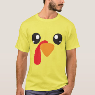 T-shirt turquie face drôles vacances action de grâce