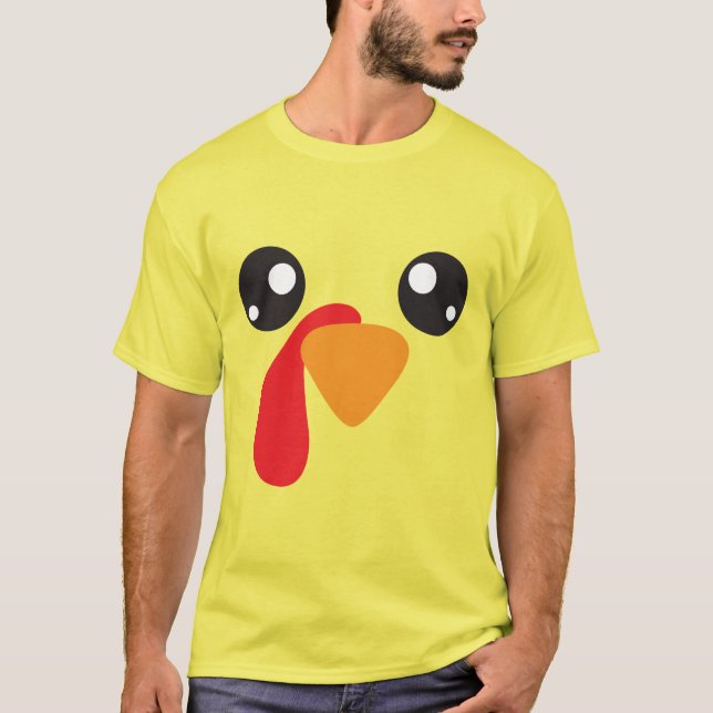 T-shirt turquie face drôles vacances action de grâce (Devant)