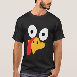 T-shirt Turquie Face Thanksgiving mignon Turquie Chute Tha