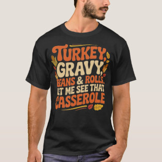 T-shirt Turquie, Gravure, Haricots & Rouleaux