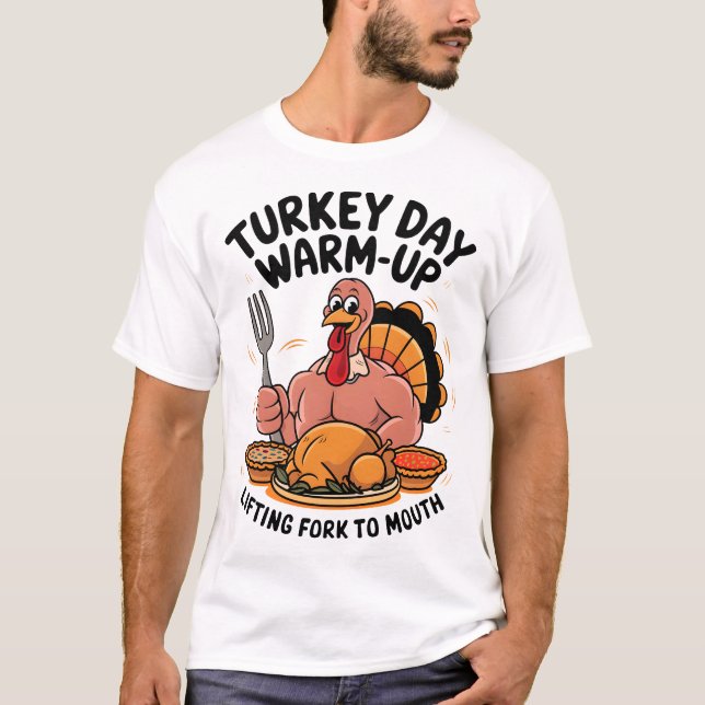 T-shirt Turquie Jour réchauffer la fourche de levage à la  (Devant)