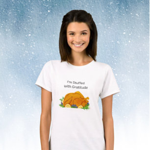 T-shirt Turquie rôtie avec moi je suis bourrée de gratitud