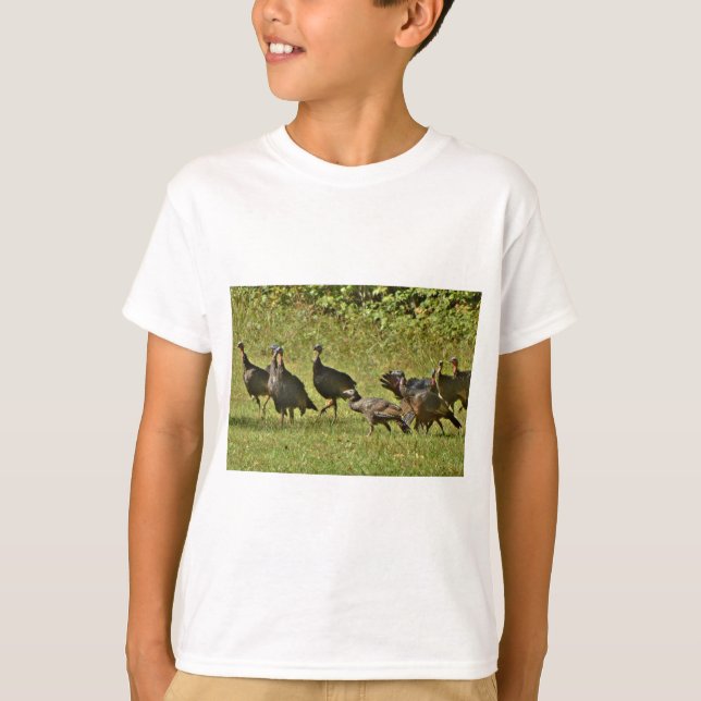 T-shirt Turquie sauvage, couleurs du Camouflage (Devant)