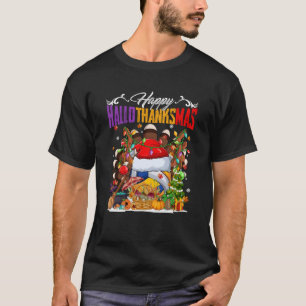 T-shirt Turquie Sorcière Volleyball Ball Xmas Lumières Hal