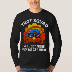 T-shirt Turquie Trot Squad Drôle Thanksgiving Courir Costu