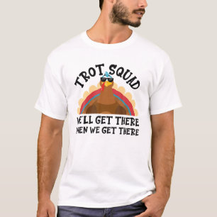 T-shirt Turquie Trot Squad Drôle Thanksgiving Courir Costu