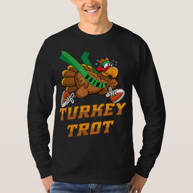 T-shirt Turquie Trot Squad Drôle Thanksgiving Running (Devant)