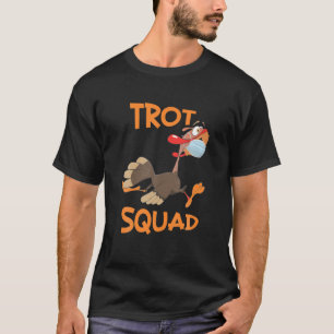 T-shirt Turquie Trot Squad Masque Drôle Jour de l'Action d