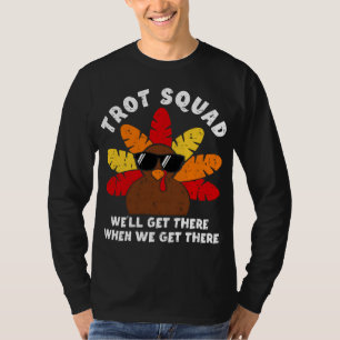 T-shirt Turquie Trot Squad Race Drôle Thanksgiving Running