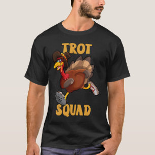 T-shirt Turquie Trot Squad Thanksgiving Day 5K Run Pilgrim