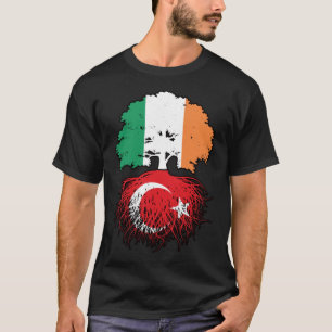 T-shirt Turquie Turquie Irlande irlandaise drapeau des rac