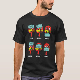 T-shirt Turquie Visage Masque Thanksgiving Quarantaine