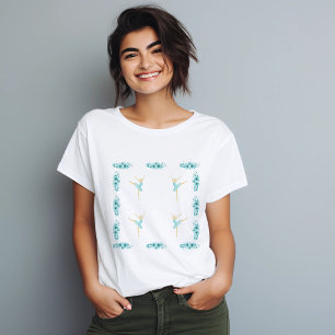 T-shirt Turquoise Ballerina