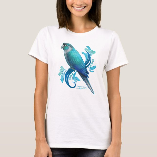 T-shirt Turquoise Conure (Devant)