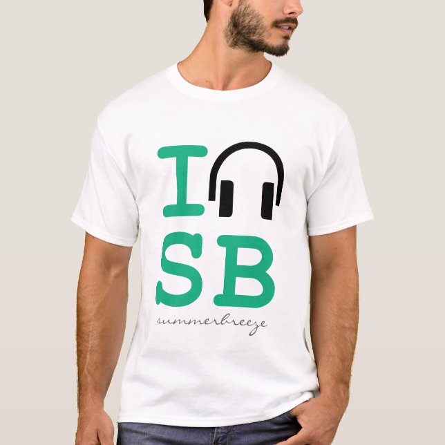 T-shirt Turquoise de signature de SB (Devant)