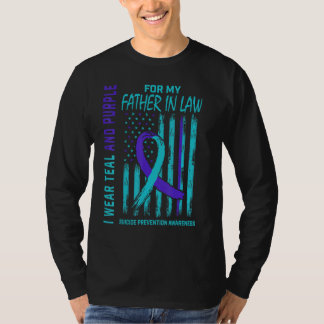 T-shirt Turquoise et violet de sensibilisation au suicide 