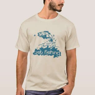 T-shirt turquoise Just Fishing