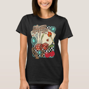 T-shirt Turquoise Rétro Western Cow-boy Cow-girl Far West 