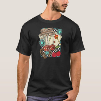 T-shirt Turquoise Rétro Western Far West Cowboy Cowgirl R