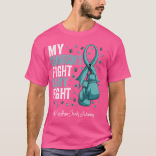 T-shirt Turquoise ruban Grandson Myasthenia Gravis Sensibi