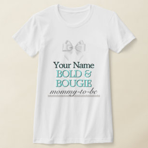 T-shirt Turquoise Tiffany Thème Maman Mère être Baby showe