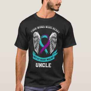 T-shirt Turquoise Violet Suicide Sensibilisation Oncle Vos