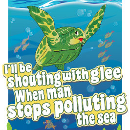 T-shirt Turtle dit... 'Je crierai en joie'