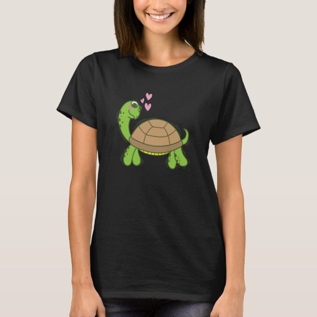 T-shirt Turtle is in Love Reptile Water (Devant)