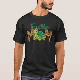 T-shirt Turtle Maman Leopard Headband Maman Fête des mères