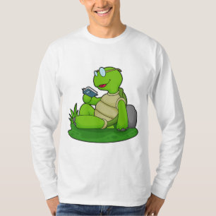 T-shirt Turtle Reading Book