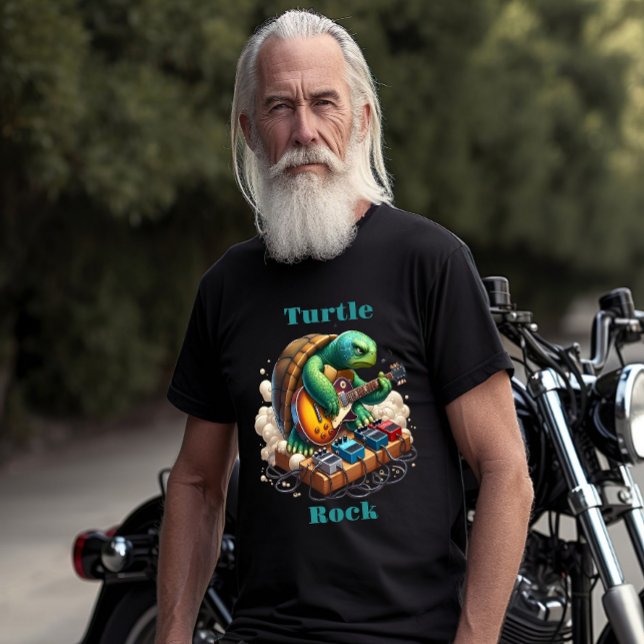 T-shirt Turtle Rockstar Jamming sur scène (Créateur téléchargé)