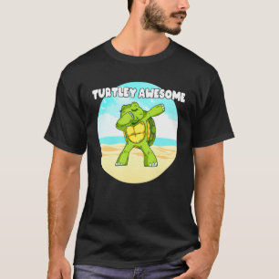 T-shirt Turtley Awesome - Dabbing Turtle Ocean