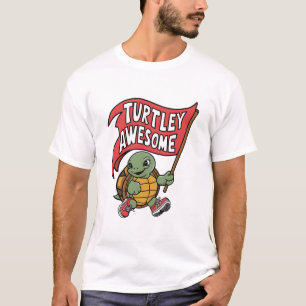 T-shirt Turtley Awesome Tortue Drapeau
