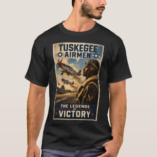 T-shirt Tuskegee Airmen "Légendes de la Victoire" Hommage