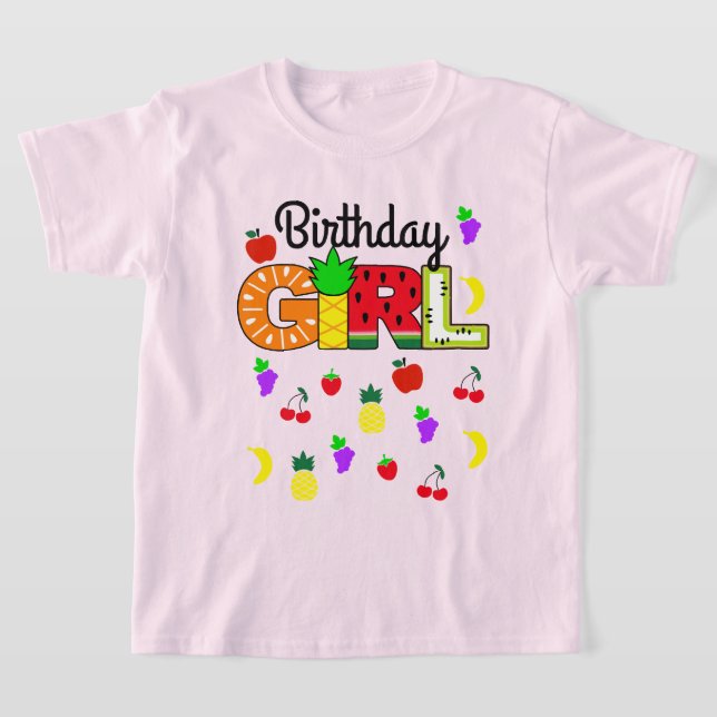 T-shirt Tutti frutti Fille d'anniversaire (Poser)