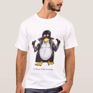 T-shirt Tux dans un trenchcoat