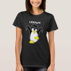T-shirt Tux Linux Leenux Penguin Ordinateur Nerd Freak Hac